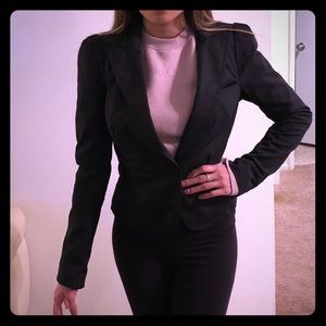 bebe Black button suit jacket
